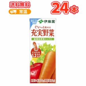 伊藤園 充実野菜 緑黄色野菜ミックス　【200ml】×24本 200ml×24本入 （野菜