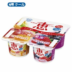 雪印　ナチュレ 恵 megumi 7種の果実フルーツミックス＋ベリーミックス【70ｇ×4P×6】1ケース/クール便 食べる　フルーツ　ベリー　いち