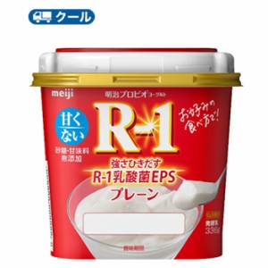 明治プロビオヨーグルト R-1プレーン 336g×6コ【クール便】　食べる