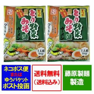 石川県 まつや とり野菜みそ ラーメン 送料無料 まつや とり野菜 味噌ラーメン インスタント 袋麺 乾麺 1袋×2個 ラーメン スープ付 みそ