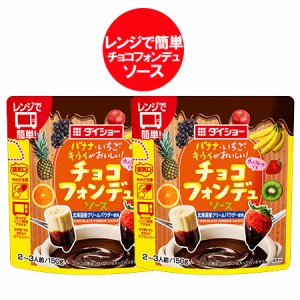 チョコソース ダイショー 送料無料 チョコフォンデュ 北海道産クリームパウダー 使用 チョコレート フォンデュ ソース 1袋×2袋 レンジで