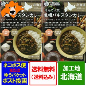 北海道 ご当地カレー 札幌 送料無料 北海道産 鶏肉 使用 札幌 パキスタン カレー レトルト 辛口 160g×2個 価格 1412円 レトルトカレー