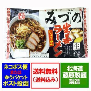 旭川ラーメン みづの 送料無料 生 ラーメン みづの 生姜 ラーメン 醤油 生ラーメン スープ 付 2人前 1袋 価格 698 円 旭川 しょうが ラー