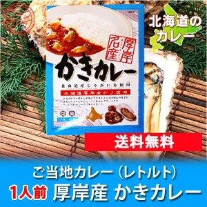 牡蠣カレー レトルト 送料無料 かきカレー 厚岸特産 カレー 中辛 1個 牡蠣 / かき / カキ カレー 北海道 厚岸産 カキ 使用 かきかれー