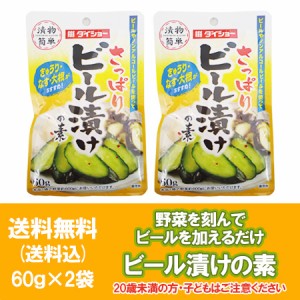 漬物の素 送料無料 漬物 さっぱり ビール漬け 2袋 価格 501円 簡単 ビール 漬け物の素