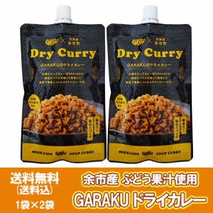 札幌 有名店 GARAKU ドライカレー 送料無料 ガラク カレー ペースト 2個 余市産ぶどう果汁使用 北海道 カレーペースト