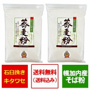 そば粉 送料無料 北海道 幌加内産 蕎麦粉 1kg (1000 g)×2 幌加内 石臼挽き そば粉 キタワセソバ粉 ほろかない そばこ