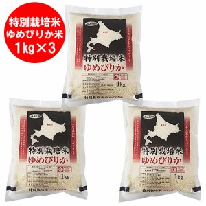 北海道 米 ゆめぴりか 送料無料 北海道産米 ユメピリカ 白米 3kg ( 1kg×3 ) 送料無料 北海道米 ゆめぴりか 白米
