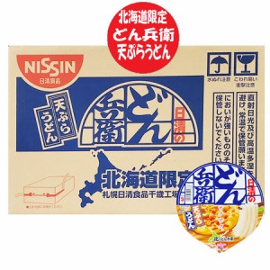 北海道限定 どん兵衛 天ぷら うどん 送料無料 カップ麺 北のどん兵衛 天ぷらうどん 12食入×1ケース(1箱) 日清どん兵衛 どんべい カップ