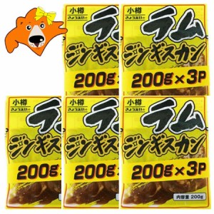 ラム ジンギスカン 送料無料 ラム肉 ジンギスカン 200g×3パック×5セット 味付きジンギスカン ラムジンギスカン