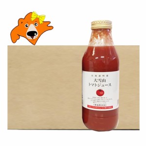 トマトジュース 無塩 送料無料 トマトジュース 食塩無添加 北海道 大雪山 トマト ジュース 瓶 500ml×6本入 1ケース(1箱) ソフトドリンク