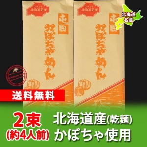 北海道 かぼちゃ うどん 送料無料 かぼちゃうどん 乾麺 北海道 かぼちゃ 使用 うどん 乾麺 北海道 ( ほっかいどう ) うどん 200 g×2束 