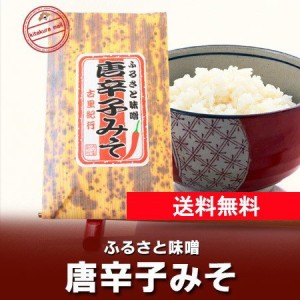 送料無料 味噌 唐辛子 ピリッとした辛さがやめられない ふるさと味噌 唐辛子味噌 / みそ 1個 ポイント消化 送料無料 みそ