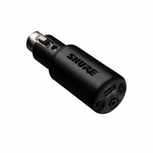 SHURE　ヘッドホン出力付きXLR-USB変換アダプター　MVX2U