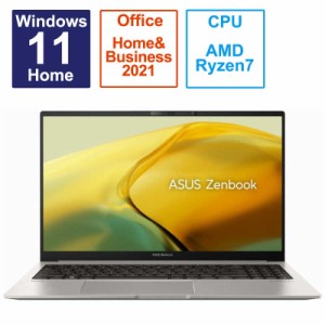 ASUS エイスース　ノートパソコン Zenbook 15 15.6型 Windows11 Home AMD Ryzen 7 メモリ 16GB SSD 512GB　UM3504DA-BN201WS