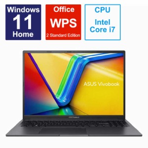 ASUS エイスース　ノートパソコン Vivobook 16ク 16型 Windows11 Home intel Core i7 メモリ 16GB SSD 512GB　K3605ZV-N1038W