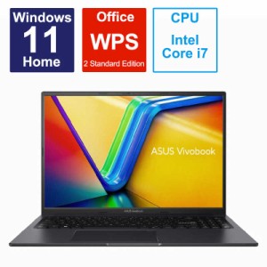 ASUS エイスース　ノートパソコン Vivobook 16X 16型 Windows11 Home intel Core i7 メモリ 16GB SSD 512GB　K3604ZA-MB032W