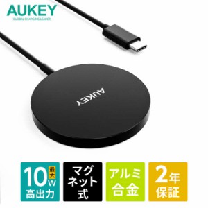 AUKEY　AUKEY(オーキー) ワイヤレス充電器 マグネット式 Aircore 10W ブラック AUKEY(オーキー) Black　LC-A1S