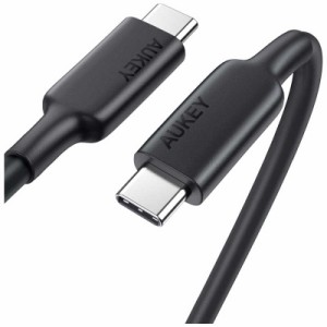 AUKEY　ケーブル Impulse PD USB-C 3.1[Type-C to Type-C] 1m ブラック　CB-CD23-BK