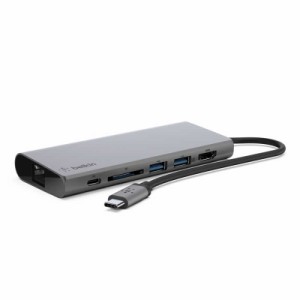 BELKIN　USB-C マルチメディアハブ(60W､4K対応)　F4U092BTSGY