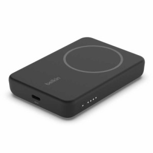 BELKIN　BOOST↑CHARGE MagSafe対応 磁気ワイヤレスモバイルバッテリー 5K + スタンド(ブラック) ブラック [18.0Wh 5000 mAh /充電タイプ