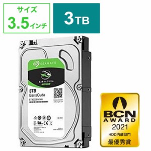 SEAGATE　内蔵 HDD BarraCuda 3.5インチ 3TB バルク品　ST3000DM007