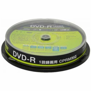 グリーンハウス　録画用DVD-R 1-16倍速 片面4.7GB1層 10枚 インクジェットプリンター対応　GH-DVDRCA10