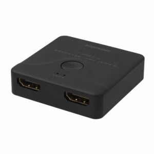 グリーンハウス　4K30P対応の2WAY 2ポート双方向HDMIセレクタ ブラック  [2入力/1出力/4K対応]　GH-HSWL2-BK