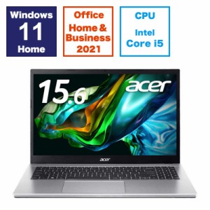 ACER エイサー　ノートパソコン Aspire 3 ピュアシルバー  [15.6型 /Win11 Home /Core i5 /メモリ：16GB /SSD：512GB /Office]　A315-59-