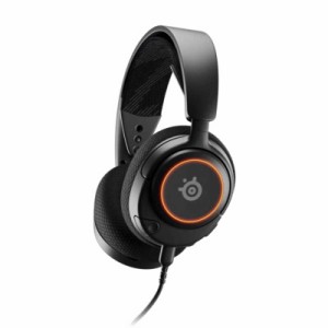 STEELSERIES　ゲーミング ヘッドセット Arctis Nova 3 ブラック φ3.5mmミニプラグ+USB-C+USB-A 両耳 ヘッドバンドタイプ　61631J