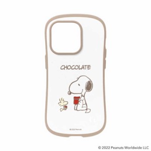 HAMEE　[iPhone 14 Pro専用]PEANUTS/ピーナッツ iFace First Class Cafeケース iFace スヌーピー/チョコレート　IP14PIFACECAFEPSN