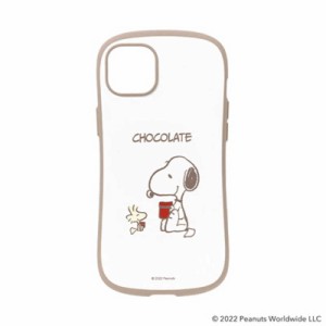 HAMEE　［iPhone 14 Plus専用］PEANUTS/ピーナッツ iFace First Class Cafeケース iFace スヌーピー/チョコレート　IP14MIFACECAFEPSN