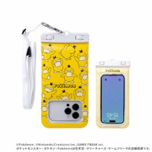 HAMEE　ポケットモンスター DIVAID フローティング防水ケース ワイドサイズ ショルダーストラップ コダック/総柄　DIVAIDWSLDERPCD