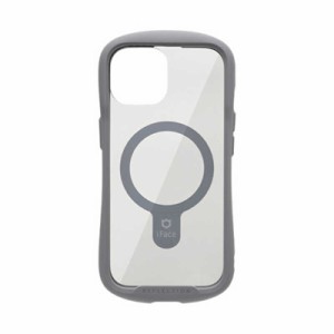 HAMEE　［iPhone 15専用］iFace Reflection Magnetic 強化ガラスクリアケース iFace グレー　IP15IFACERFTMGY