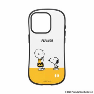 HAMEE　iPhone 15 Pro専用 PEANUTS/ピーナッツ iFace First Classケース iFace スヌーピー＆チャーリー・ブラウン/イエロー　41-962886