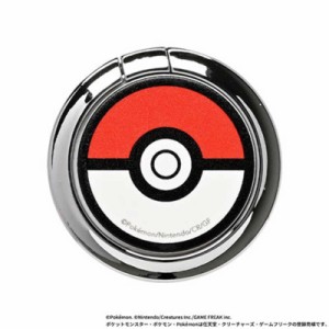 HAMEE　ポケットモンスター/ポケモン iFace Finger Ring Holder フラットタイプ iFace モンスターボール　41-972489