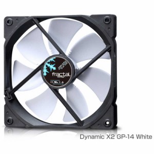 FRACTALDESIGN　ケースファン[140mm/1000RPM] Fractal Design Dynamic X2 GP-14 White　FD-FAN-DYN-X2-GP14-WT