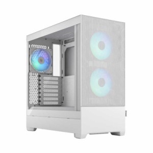 FRACTALDESIGN　PCケース［ATX /Micro ATX /Mini-ITX］Pop Air RGB White TG Clear Tint ホワイト　FD-C-POR1A-01