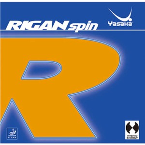 ヤサカ　裏ソフトラバー ライガンスピン RIGAN spin 中厚 赤 [裏ソフト /スピン]　B86