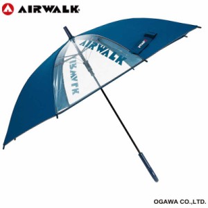 小川　キッズ 長傘 AIRWALK ネイビー 雨傘 子供用 55cm　AW10755ANV