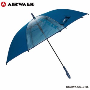 小川　キッズ 長傘 AIRWALK ネイビー 雨傘 子供用 58cm　AW10858ANV