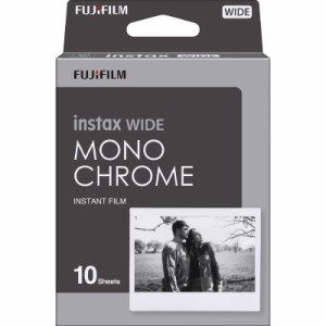 富士フイルム　FUJIFILM　チェキ インスタントフィルム instax WIDE MONOCHROME(モノクローム) [10枚 /1パック]　INSTAXWIDEMONOCHROME