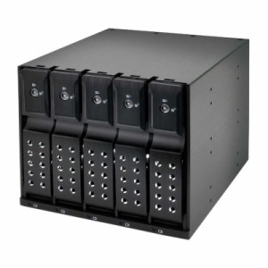 センチュリー　SATA 3.5インチHDD×5台搭載可能 HDDマウントラック iStarUSA　BPN-DE350SS-BK2