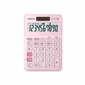 カシオ　CASIO　W税計算対応電卓　MW-100TC-PK-N ピンク [10桁]