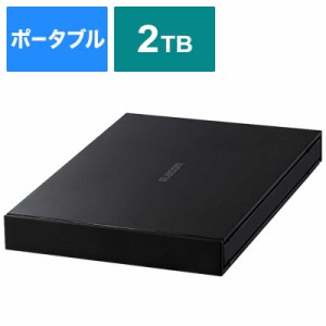 エレコム　ELECOM　外付けSSD USB-A接続 (PS4対応) ブラック [ポータブル型/2TB]　ESD-EJ2000GBKR