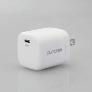 エレコム　ELECOM　AC充電器／USB充電器／USB Power Delivery認証／45W／USB-C1ポート／スイングプラグ／ホワイト 　MPA-ACCP29WH