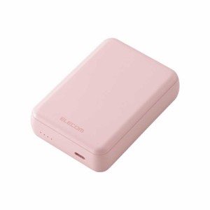 エレコム　ELECOM　モバイルバッテリー 10000mAh 大容量 軽量 小型 15W 入出力( USB Type-C ×1) PSE適合 ピンク　DE-C49-10000PN