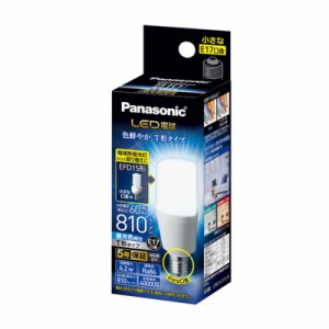 パナソニック　Panasonic　LED電球 ホワイト [E17/昼光色/60W相当/T形]　LDT6D-G-E17/S/T6