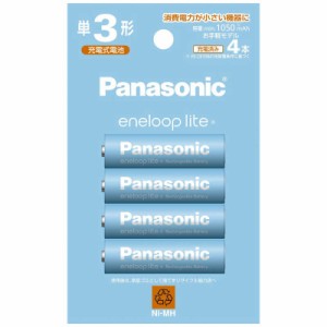 パナソニック　Panasonic　単3形ニッケル水素電池 / エネループ ライトモデル 4本パック　BK-3LCD/4H