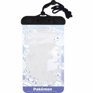 グルマンディーズ　ポケットモンスター 防水ポーチ ブルー　POKE-903B